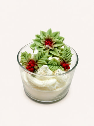 Vela de Natal com Azevinhos