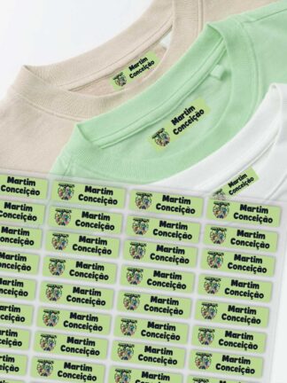Etiquetas Termoaderentes para roupa Minecraft