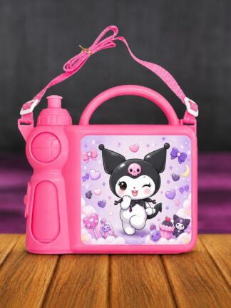 Lancheira com Garrafa de Água Kuromi