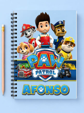 Caderno de Argolas Patrulha Pata