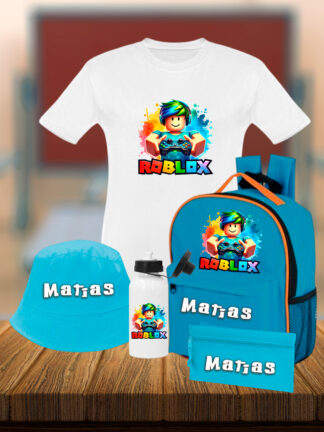 Conjunto Mochila Roblox