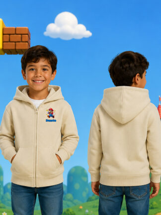 Casaco com capuz Super Mário