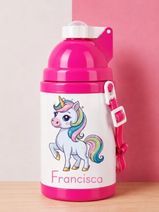 Garrafa de Plástico infantil Unicórnio