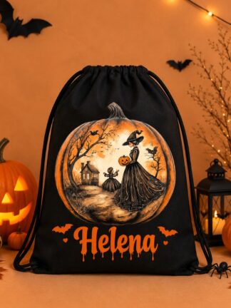Saco-Mochila Bruxa da Abóbora