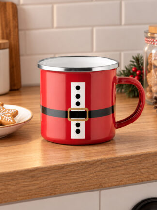 Caneca de Esmalte Fato do Pai Natal