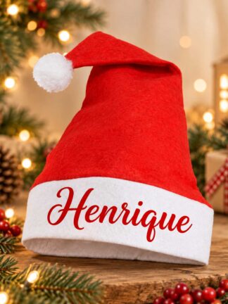 Gorro de Natal Adulto com nome