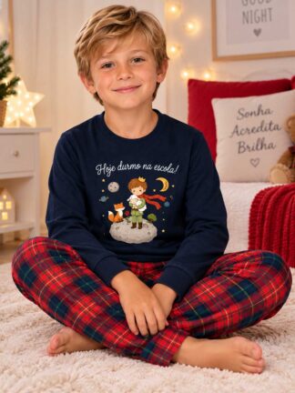 Pijama Cardado Principezinho, Hoje durmo na escola!