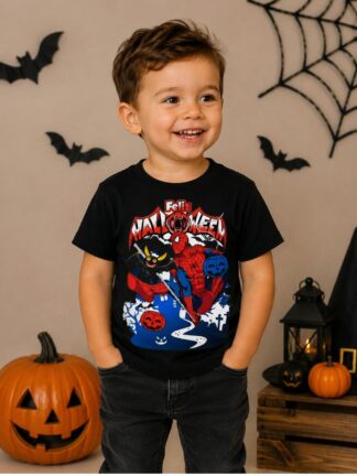 T-shirt Homem Aranha Feliz Halloween