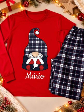 Pijama Cardado Gnomo Menino