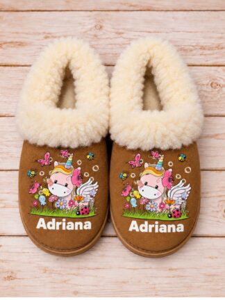 Pantufas Serra da Estrela Unicórnio das flores