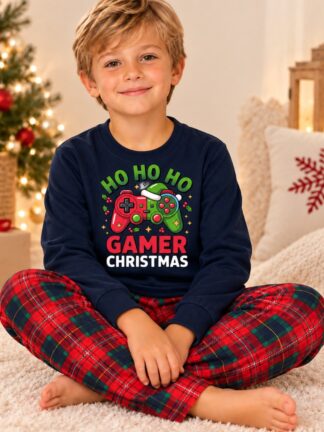 Pijama Cardado HO HO HO Gamer Christmas
